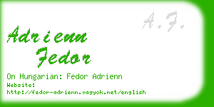 adrienn fedor business card